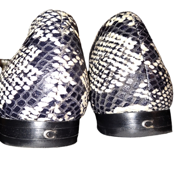 Coach Harper Snake Print Studded Loafers size 8 - Picture 8 of 16